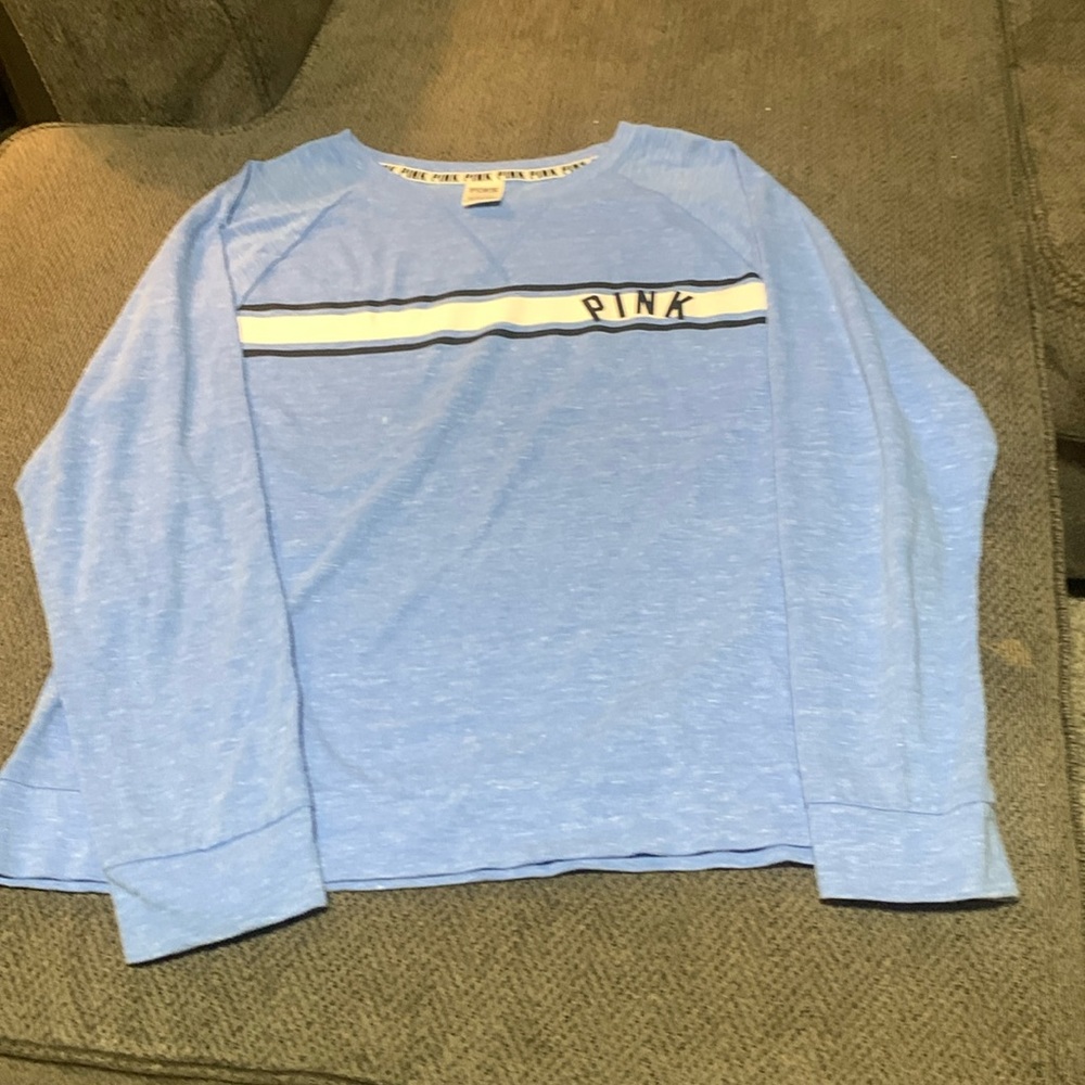 Light blue Victoria’s Secret long sleeve T-shirt